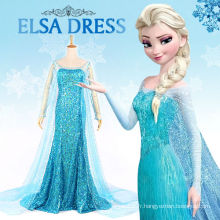 Princesse congelée elsa couronnement robe costume cosplay pour adulte